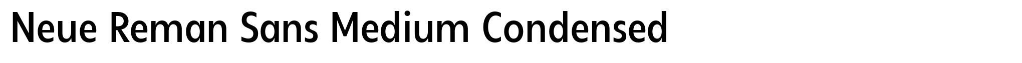 Neue Reman Sans Medium Condensed image